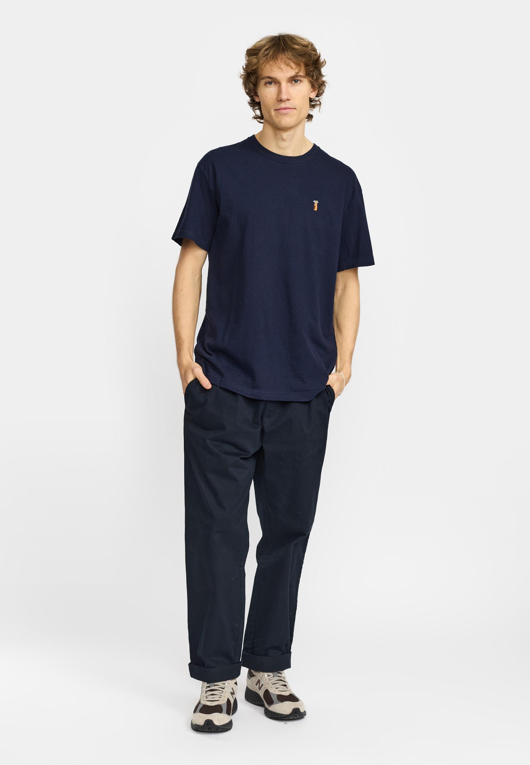 Revolution Golf Navy Melange Application T-Shirt Herren dunkelblau